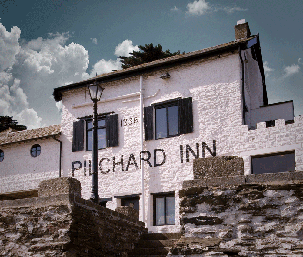 Exterior shot of the Pilchard Inn