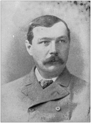 Antique photograph of Arthur Conan Doyle