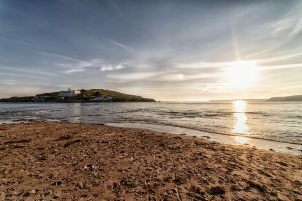 Paddle Boarding next to Burgh Island