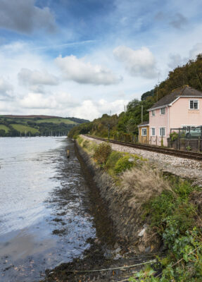 View of the Kingsbridge and Dartmouth Railway Line Devon England
