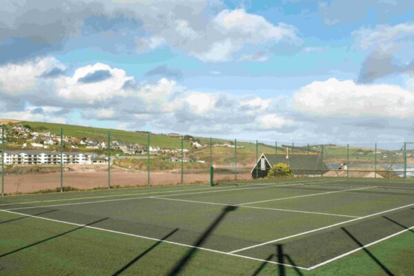 Burgh Island tennis court