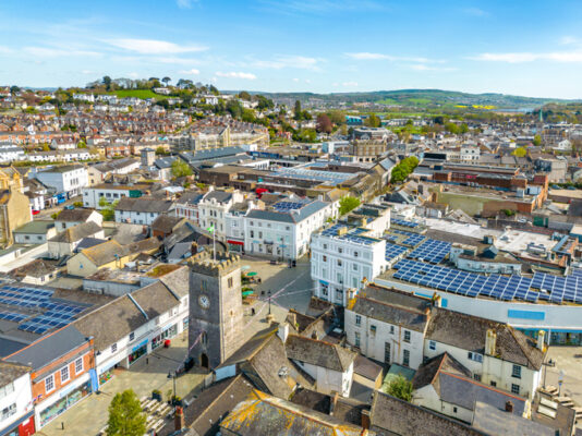 Newton Abbot Clock Tower in Town Centre